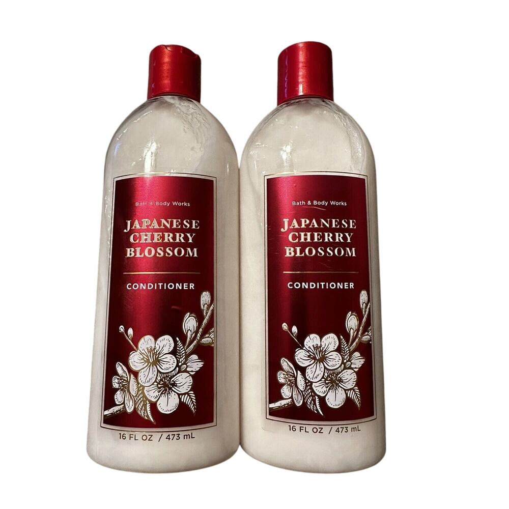 2 BATH & BODY WORKS CONDITIONER JAPANESE CHERRY BLOSSOM 16 FL OZ / 473 mL NEW